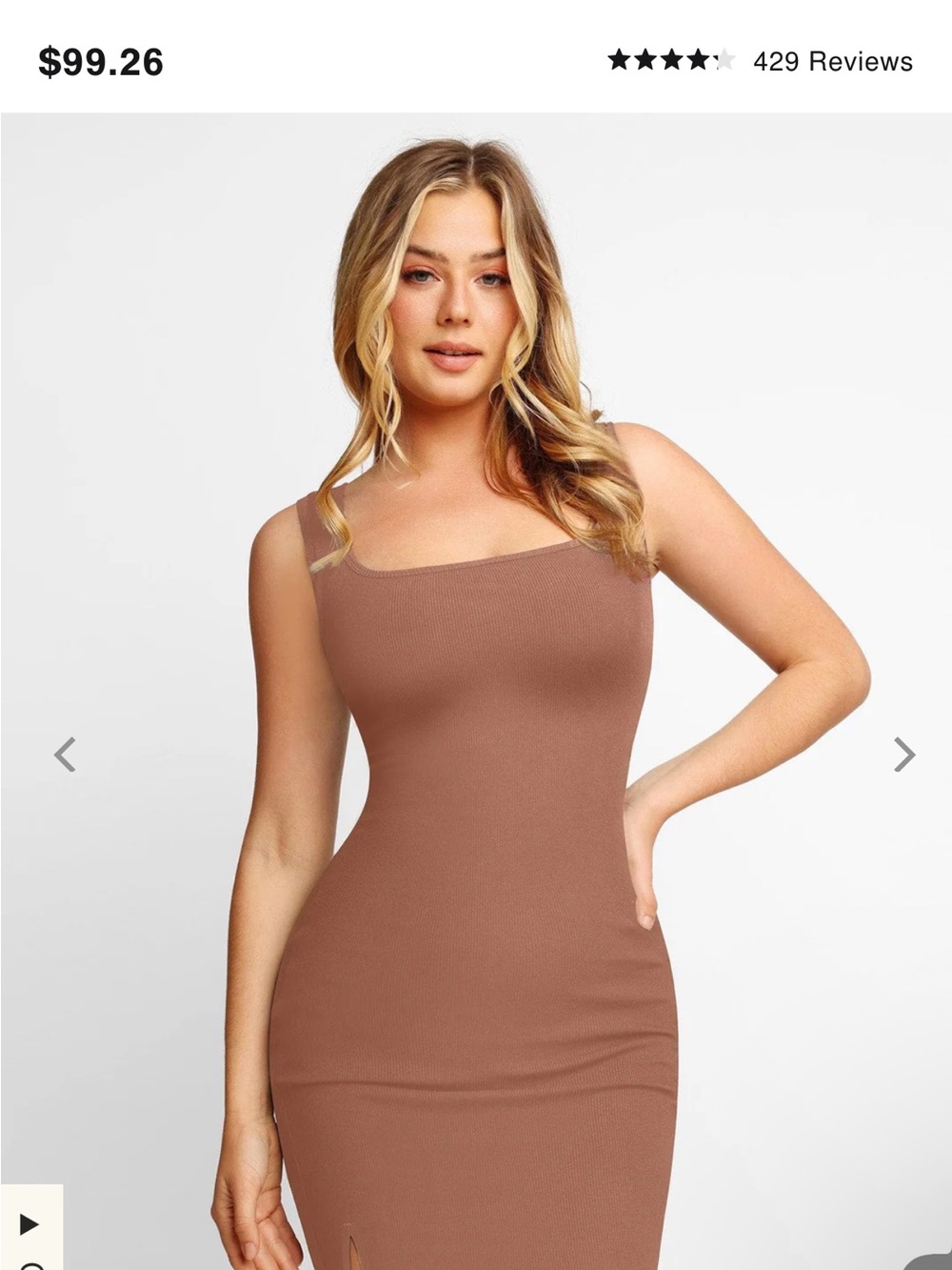 Shapewear Modal Sculpting Mini Tank Dress